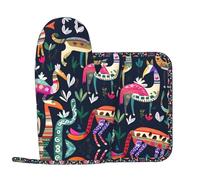 Lot de 2 maniques et maniques mexicaines Otomi - Résistant à la chaleur - Pour la cuisine et le barbecue