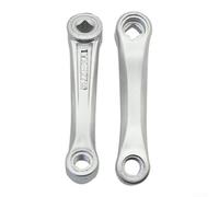 Lot de 2 manivelles de rechange pour vélo électrique 127 mm Argenté