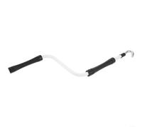 Lot de 2 manivelles en métal pour auvent de camping-car - Tige blanche | Lot de 2 poignées de manivelle pour auvents de camping-car et auvents de maison