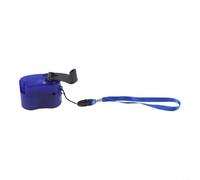 Lot de 2 manivelles USB pour chargeur, générateur de dynamo manuel avec lumière LED, banque d'alimentation portable d'urgence pour téléphone portable et appareils numériques, bleu
