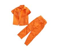 Lot de 2 manteaux et pantalons d'uniforme de prison 1/6 pour figurines de 30,5 cm