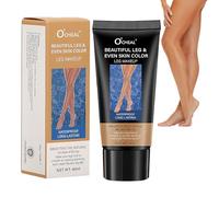 Lot de 2 maquillages imperméables pour les jambes, sans transfert, crème imperméable pour varices, maquillage pour couvrir les cicatrices (bronze, #03)
