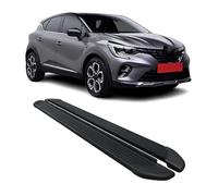 Lot de 2 marchepieds latéraux compatibles avec Renault Captur 2020-2024 Aluminium Noir