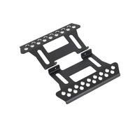 Lot de 2 marchepieds latéraux en alliage d'aluminium SCX10 Rock Slider pour voiture 1/10 RC Crawler Axial SCX10ii 90046 90047 Wrangler / RC4WD D90 TF2 Accessoires Mise à niveau (Noir)