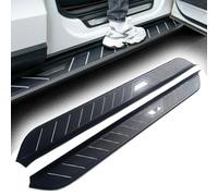 Lot de 2 marchepieds pour Volvo XC60 2018-2025 - Marchepieds latéraux fixes en aluminium - Kit sans perçage - Accessoires de planche de rail pour SUV - Noir (1 ensemble)