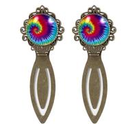 Lot de 2 marque-pages arc-en-ciel de style vintage pour les amateurs de livres, écrivains, lecteurs, enseignants, cadeaux d'anniversaire pour femmes, hommes, adolescents