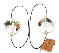 Lot De 2 Marque-pages Élastiques Chakra Vintage En Métal, Marque-pages Élastiques, Séparateur De Livre, Accessoire Fait Main Pour Amateurs De Livres, Journaux Reliés Et Carnets Lecture