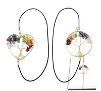 Lot de 2 marque-pages élastiques en forme d'arbre - Séparateur de livres en - Accessoire de lecture - Pour la maison, le bureau, l'étude