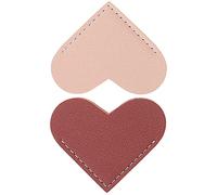 Lot de 2 marque-pages en cuir en forme de cœur pour femme, cadeau portable pour femme, accessoires de livre pour les amateurs de lecture, joli cadeau de lecture fait à la main pour les amateurs de