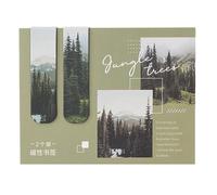 Lot de 2 marque-pages magnétiques double face - Marqueurs de page romantiques avec nuage et ciel - 9 x 7 cm - Durable - Pour les amateurs de livres, les étudiants, le bureau (C)