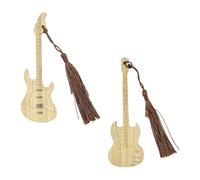 Lot De 2 Marque-Pages Pour Guitare, Marque-Pages Personnalisés Pour Instruments De Musique, Marque-Pages De Mode Rétro, Marque-Pages Pour Hommes, Cadeaux Pour Les Amateurs De Lecture