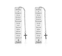 Lot de 2 marque-pages religieux personnalisés, designs amusants, marque-pages chrétiens inspirants, cadeaux de versée biblique, convient pour la décoration