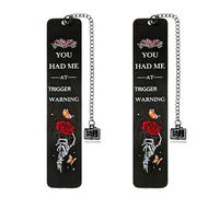 Lot de 2 marque-pages romantiques sombres - Marque-pages amusants pour femmes qui lisent les femmes, marque-pages gothiques épicés pour les amateurs de livres, accessoires de lecture humoristiques