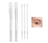 Lot de 2 Marqueur de Peau, Stylo Marqueur Microblading, Feutre Peau Tatouage, Stylo Mapping Sourcils, Crayon Chirurgical, Avec 3 Recharges, Effacable, Pour Sourcils, Lèvres, Art Corporel (Blanc)