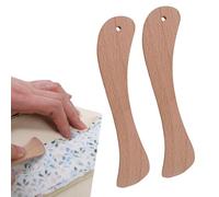 Lot de 2 marqueurs à mastic en bois, marqueur de couture, outil de ligne pour marquer le tissu sans craie ni peinture, outils de couture, outils de couture plissés, accessoires de matelassage,