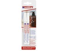 Lot de 2 marqueurs peinture brillante Edding 750 blanc G
