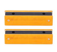 Lot de 2 marqueurs Routiers réfléchissants pour installations d'avertissement de Circulation routière, Panneau de sécurité en Plastique Durable pour Rues et autoroutes 18 x 5 x 4 (Double Jaune)