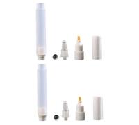 Lot de 2 marqueurs vides rechargeables à tête ronde jaune de 5 mm pour peinture aquarelle sur roche