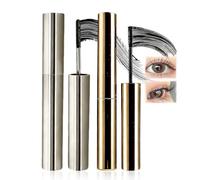 Lot de 2 mascara pour les yeux en fer et apprêt pour les yeux - Noir - Imperméable, volume et longueur - Avec brosse en métal - Pour femme - 0,22 l