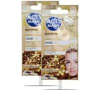 Lot de 2 masque sérum anti-âge, sérum visage anti-âge à l'or naturel 24K, capacité 15 ml -JUANIO- G