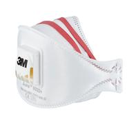 3M Masque anti poussière pliable FFP3 avec soupape - Blanc - Lot de 2
