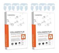Lot de 2 masques de collagène soluble coréen | Masque facial éclaircissant, soin du visage raffermissant à l'acide hyaluronique pour une peau rayonnante et réduite des rides | Hommes et femmes |