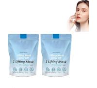 Lot de 2 masques de menton de chinologie, masque de levage de menton de chinologie, masque de levage à double menton, masque de levage hydratant au collagène pour tous les types de peau