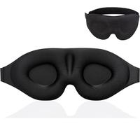 Lot De 2 Masques De Sommeil 3d Profilés Avec Sangle Ajustable