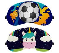 Lot de 2 masques de sommeil amusants avec licorne et arc-en-ciel You are Magical pour homme et femme - Respirants - Zéro pression oculaire pour dormir