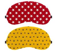 Lot de 2 masques de sommeil bloquant la lumière pour homme et femme, motif pot de miel, masque respirant pour les yeux 8 nuits