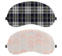 Lot de 2 masques de sommeil colorés en forme de triangle pour les yeux pour dormir sur le côté, masque de sommeil doux pour homme et femme, blocage complet de la lumière, bandeau pour les yeux de nuit
