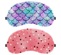 Lot de 2 masques de sommeil en forme de donut avec vernis rose chocolat, masque pour les yeux pour homme et femme, masque de nuit sans pression, masque de sommeil respirant, blocage de la lumière