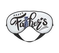 Lot de 2 masques de sommeil « Happy Father's Day » - Double face - Pour homme et femme - Occultant pour dormir et voyager
