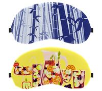 Lot de 2 masques de sommeil jaune sangria pour homme et femme qui dorment sur le côté, masque de nuit avec sangle réglable, bandeau pour les yeux de nuit