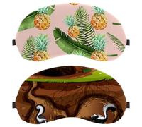 Lot de 2 masques de sommeil, masque de sommeil pour les yeux de Skunk Living in The Hole pour homme et femme, masque respirant pour les yeux