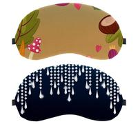 Lot de 2 masques de sommeil pour homme et femme - Fond en strass - Sans pression - Masque de sommeil respirant - Blocage de la lumière