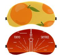 Lot de 2 masques de sommeil pour hommes et femmes qui dorment sur le côté, incroyable masque de nuit bloquant la lumière rouge du Japon avec sangle réglable, bandeau pour les yeux de nuit