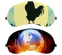 Lot de 2 masques de sommeil pour les yeux pour dormeur latéral, masque de sommeil anti-feu de la terre brûlante, masque pour les yeux, masque doux pour les yeux, pour voyage, sieste, avion