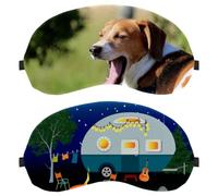 Lot de 2 masques de sommeil pour les yeux pour dormir sur le côté, camping-car la nuit, masque de nuit zéro pression oculaire, couverture de sommeil réglable, bloque complètement la lumière