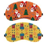 Lot de 2 masques de sommeil pour les yeux pour dormir sur le côté, masque de sommeil à motif de robot de dessin animé amusant bloquant la lumière, couverture douce pour les yeux, pour voyage, sieste