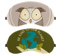 Lot de 2 masques de sommeil respirants pour homme et femme - Pour le jardinage - Maintien de la planète Terre - Sans pression oculaire