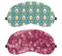 Lot de 2 masques de sommeil scintillants à effet pailleté pour homme et femme - Respirants - Zéro pression oculaire pour dormir