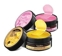 Lot de 2 masques hydratants pour les yeux - Or 24 carats + rose - 30 paires de collagène hydrogel anti-âge - Masque pour les yeux à l'acide hyaluronique - Pour enlever les cernes sombres - Masque pour