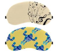 Lot de 2 masques pour les yeux à motif robot de dessin animé pour dormir sur le côté, masque de sommeil, masque de sommeil, masque doux pour les yeux, pour voyage, sieste, avion, blocage de la lumière