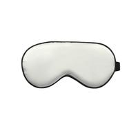Lot de 2 masques pour les yeux en soie synthétique - Couleur unie - Doux et respirant - Pour le voyage - Masque de nuit pour soulager la fatigue - Crème