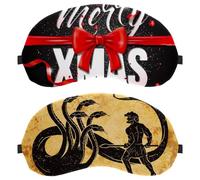 Lot de 2 masques pour les yeux pour dormeur latéral, masque de sommeil, masque de sommeil, masque de sommeil vintage, vieux hercules antiques chasseurs de serpent, couverture douce pour les yeux, pour