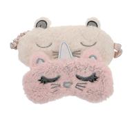 Lot De 2 Masques Pour Les Yeux Pour Dormir ¿ Bandeaux Roses Et Blancs Confortables Pour Voyager, Se Détendre Et Mieux Dormir