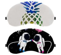 Lot de 2 masques pour les yeux pour dormir sur le côté, masque de sommeil Love Story, masque pour les yeux, couverture douce pour les yeux, pour voyage, sieste, avion, blocage de la lumière