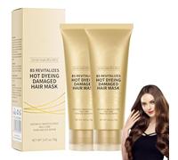 Lot de 2 masques revitalisants pour cheveux 8 secondes, revitalisants à la kératine, masque réparateur hydratant profond, pour tous les cheveux