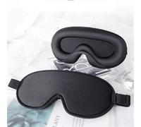 Lot de 2 masques sommeil 3D en mousse à mémoire forme et soie, patchs oculaires doux, design tridimensionnel, masque respirant Pour Dormir, Les Siestes(Red)